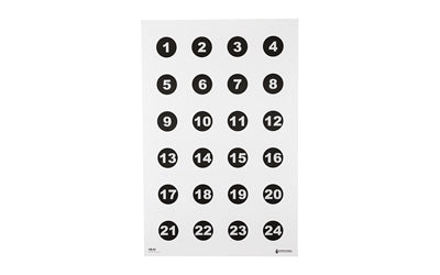 Action Target ACTION TGT 24 3" NMBR CIRCLES 100PK
