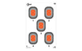 Allen Company ALLEN EZAIM 5 SPOT TRGT 23X35 50PK