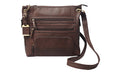 Bulldog Cases BULLDOG LARGE CROSS BODY PURSE BRN