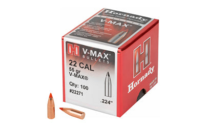 Hornady HRNDY V-MAX 22 CAL .224 55GR 100CT