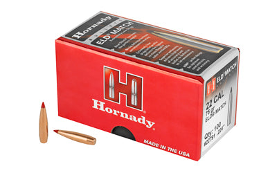 Hornady HRNDY ELD-M 22CAL .224 75GR 100CT