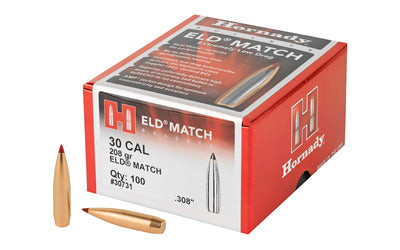 Hornady HRNDY ELD-M 30CAL .308 208GR 100CT