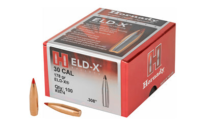 Hornady HRNDY ELD-X 30CAL .308 178GR 100CT