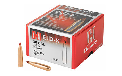 Hornady HRNDY ELD-X 30CAL .308 212GR 100CT