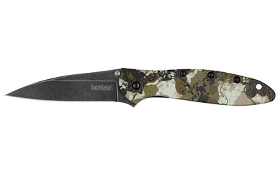 Kershaw KERSHAW LEEK 3" KINGS CAMO BLKWASH