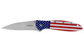 Kershaw KERSHAW LEEK 3" USA FLAG/SLV