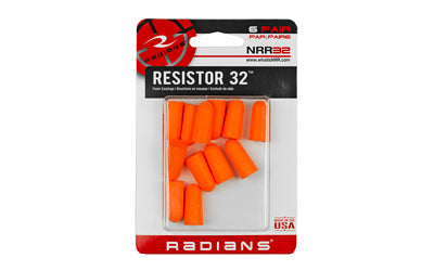 Radians RADIANS RESISTOR EARPLUG 6 PAIRS