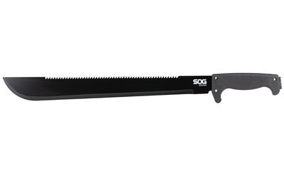 SOG Knives & Tools SOG SOGFARI MACHETE BLACK 18" W/STH
