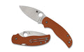 Spyderco SPYDERCO SAGE 5 BRNT G-10 3" ORG