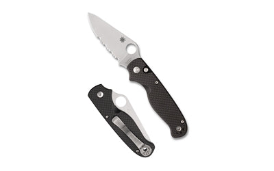 Spyderco SPYDERCO BUTTONUP CF PS 3.27" BK/SLV