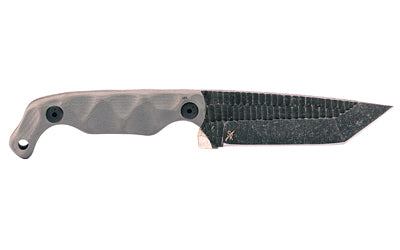 Stroup Knives STROUP BRAVO5T 3.5" ACD ETCH GRY STH