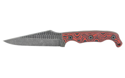 Stroup Knives STROUP TU2 4" ACID ETCH RED/BK W/STH