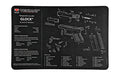 TekMat TEKMAT PISTOL MAT FOR GLK 42/43 BLK