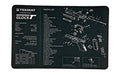 TekMat TEKMAT PISTOL MAT FOR GLOCK 17 BLK
