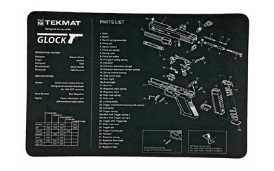 TekMat TEKMAT PISTOL MAT FOR GLOCK 17 BLK