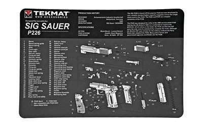 TekMat TEKMAT PISTOL MAT SIG P226 BLK