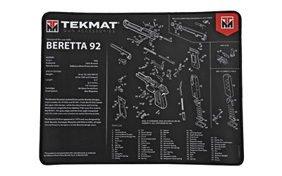 TekMat TEKMAT ULTRA PSTL MAT BERETTA 92 BLK