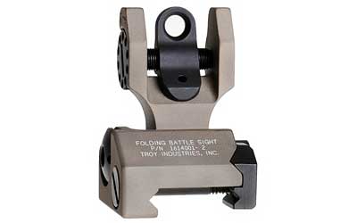 TROY Industries TROY FLDNG REAR BATTLE SIGHT FDE